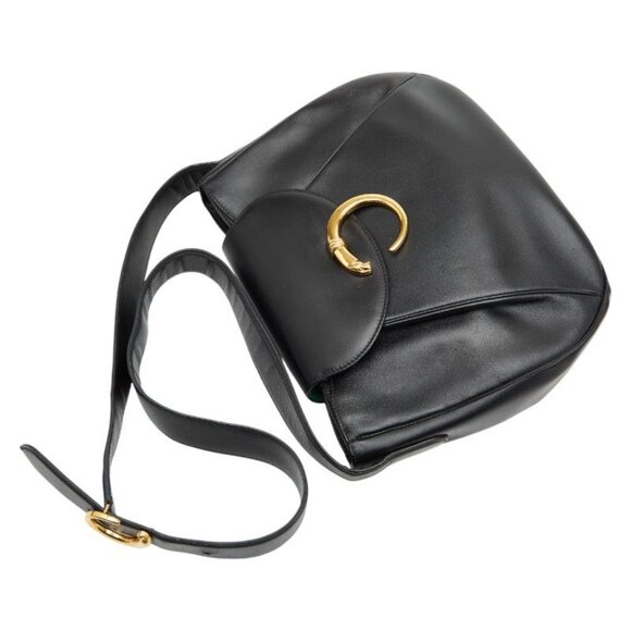 Cartier Panthere Crossbody Bag Black Leather - Picture 9 of 10